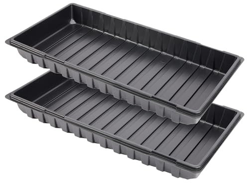 Garronda GD-0065 - Ciotola per piante e piante, 60 x 30 cm, colore: Nero