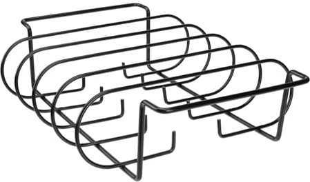 VICASKY Rippchenhalter aus Eisen Grillrost für Rippchen Antihaftbeschichtet zum Garen und Grillen von Lammrippchen Geeignet für Smoker Backofen Camping und Picknicken