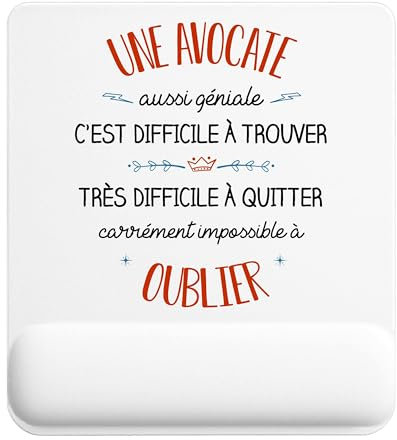 Planetee Tapis de Souris Une Avocate Aussi géniale | Accessoire Bureau Ergonomique - Idéal pour Anniversaire, Collègue, Secret Santa Noël, Fête des Pères et Fête des Mères