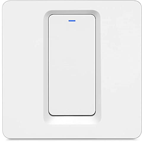 Zigbee Smart Light Switch UK/EU | Neutral Wire Required | 1 Gang | Zigbee 3.0 | Works with Home Assistant, Zigbee2MQTT, Alexa, Google Home | WHITE (EUK01WZI)
