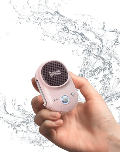 Divoom Itour-S Portable Mini Wearable Bluetooth Speaker, Big Audio and Punchy Bass,Clip-On Design, IP67 Waterproof and Dustproof,10 Hours Playtime,Outdoor Speaker for Home Travel Office (Pink)