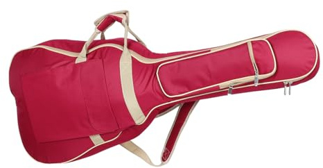 Toyvian Housse pour Guitare Acoustique avec Rembourrage Épais et Poches de Rangement Étui de Transport Imperméable pour Instrument de Musique
