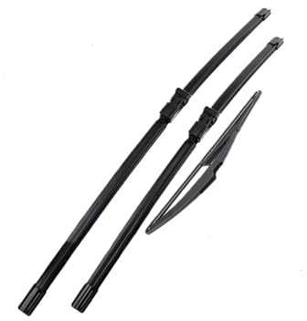 Windoe Wipers Wiper LHD Front & Rear Wiper Blades For Fiat 500 312 2007-2017 Windshield Windscreen Window Brushes 24''+14''+12''
