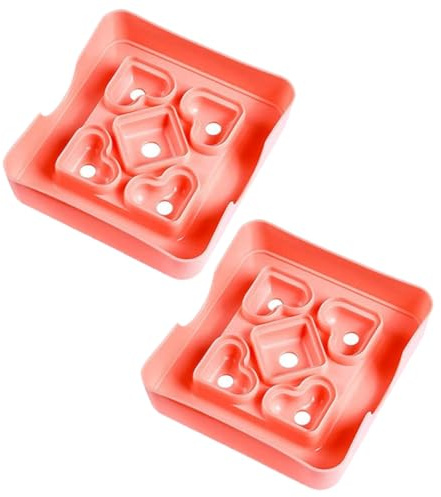 ANDRESLAD Stampi per Sandwich a Forma di Cuore 2 Pezzi, Utensili da Cucina Portatili in Materiale Sicuro, Formato Mini per Preparazioni Veloci e Pasticceria Casalinga