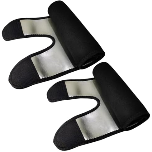 DOITOOL Manchons de Cuisse Ajustables en Argenté Ionique – Bandes Élastiques Anti-transpiration pour Fitness et Sauna – Cuissard de Course Léger pour Musculation, Yoga et Sport – 1 Paire