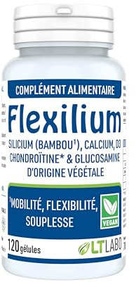 LT Laboratoire Flexilium 120 Gélules - Mobilité, Flexibilité et Souplesse des Articulations - Silicium Organique et Glucosamine Chondroïtine
