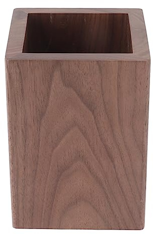 UIYIHIF Küchenutensilienhalter, Holz-Kochutensilien-Organizer, Moderner Küchentheken-Utensilien-Topfhalter für Löffel, Spatel, Skimmer, Kochutensilien, Strohhalme(Rechteck)