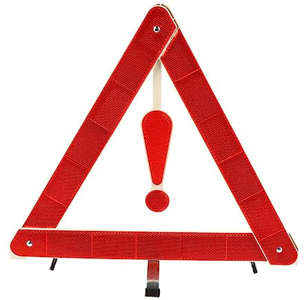 JECOMPRIS Reflektierendes Warnschild Für Auto Straßenwarnschild Notfallwarnschild Sicherheitsstativ Faltbar Leichtgewichtig