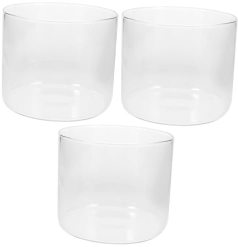 Toddmomy 3pièces Aquarium Transparent pour Poissons Et Décorations Bocal pour Plantes Aquatiques Et Ornamental Betta pour Bureau Et Maison