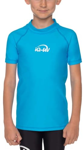 iQ-UV Aqua Shirt barn kortärmad solskydd UPF 50+ iQ-Company, Turkos, 104-110