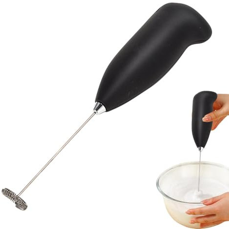 Mousseur à lait électrique - Agitateur à café - Mélangeur de boissons Fouet Machine à mousse | Agitateur électrique de mousseur à café, mousseur à lait en acier inoxydable de qualité alimentaire pour