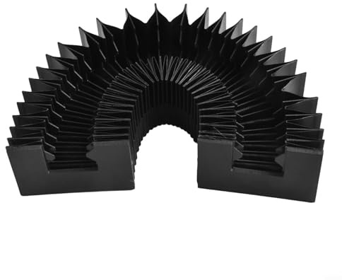 Copertura telescopica flessibile antipolvere per guide lineari HGR25, per soffietto protettivo per macchine utensili CNC, lunghezza estensibile 200-1000 mm, resistente a olio e acqua (700 mm)