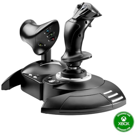Thrustmaster T-Flight Hotas One Flight Stick Controller for PC & Xbox Series X|S, Precision Joystick with Detachable Throttle, Realistic Flight Simulator Controller