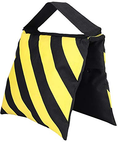EBTOOLS Sandsack Gewichtstaschen Gelb and Swarchz Stripes für Studio Video Lichtstativ Stativ