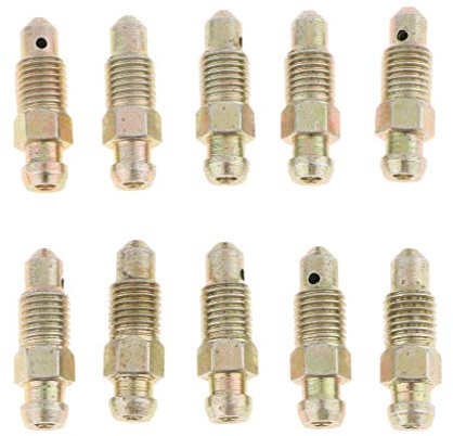 Tenlacum Bremsenentlüftungsnippel für Motorrad, Auto, M8 x 1 mm, 10 Stück