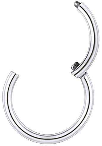 PROSTEEL Nasenpiercing Ohrpiercing 20G/18G Chirurgenstahl Universal Piercing für Nase Septum Ohr Helix Tragus Edelstahl/18k vergoldet 6/7/8/9/10mm Piercing Schmuck für Männer Frauen