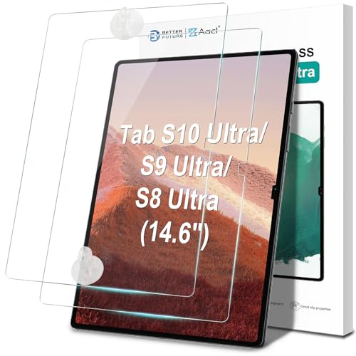 AACL 2 Pack Tempered Glass for Samsung Galaxy Tab S10 Ultra/Tab S9 Ultra/Tab S8 Ultra Screen Protector (14.6 Inch), [Bubble-Free][Anti-Scratch][Case-Friendly]