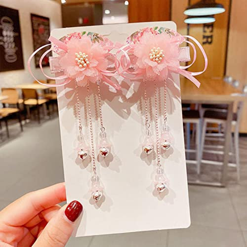 Haarnadel im antiken Stil mit Quaste, lange Kette, Perlen, baumelnder chinesischer Hanfu-Kopfschmuck