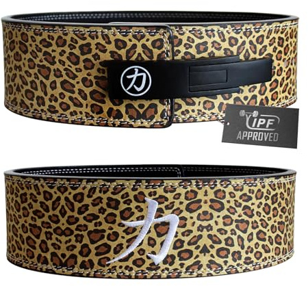 Strength Shop 10mm Lever Belt Gewichthebergürtel + Hebelschnalle, IPF-Zertifiziert für Wettkampf & Co, Robuster & langlebiger Lifting Belt schützt u. stabilisiert Rumpf & Wirbelsäule im Training