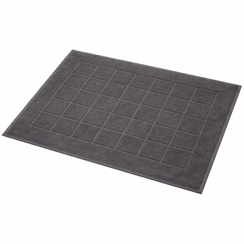 Betz Badvorleger Berlin Größe 50x70 cm 100% Baumwolle Badematte Badteppich Duschvorlage Qualität 650 g/m² Farbe Graphit