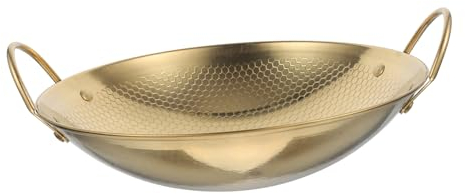 Sartén Wok asiática Olla Caliente China Suministro de Cocina Sartén para cocinar Utensilios de Cocina Ollas pequeñas para cocinar Olla Redonda de Metal Olla de Cocina Individual Olla arrocera Cocina