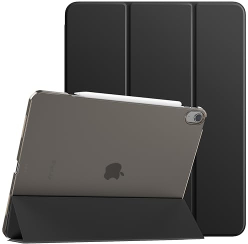 TiMOVO Hülle für iPad Air 13 Zoll (M4/M3/M2) - Schwarz | Schlanke Schutzhülle, Unterstützt Touch ID, Auto Schlaf/Aufwach, Transluzent Rückhülle