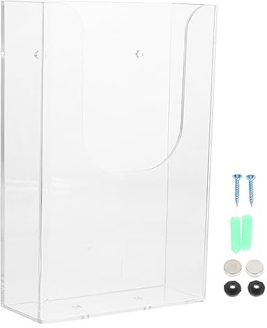 AUTSUPPL Wandmontierte Büro-aufbewahrungsbox Transparente Dokumenten-dateihalter -datei-organizer Büro-aufbewahrungssystem Wand-datei-sortierer