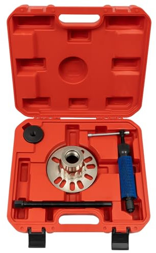 WooDerson 10T Hydraulik Radnaben Werkzeug Hydraulischer Antriebswellen für einem Lochkreis von von 96–125mm Ausdrücker Werkzeug Hydraulischer Ausdrücker Satz (Rot)