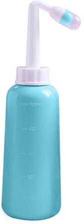 Bouteille Périnéale,Bouteille de soins post - partum,Bidet portable avec bec coudé,Douche Perinée pour soulager la douleur post-partum Essentiels post-partum avec sac de rangement (vert, 500 ML)