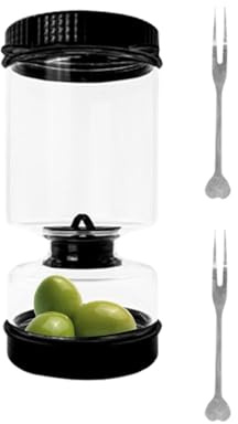 Gurkenhalter Sieb, Glas Gurke Glas Sieb Auslaufsicher Sanduhr Gurke Saft Separator Gurke Auslaufsichere Glasaufbewahrung Temperaturbeständig Halter Einfach zu bedienen Tragbar für Spülmaschinenfest