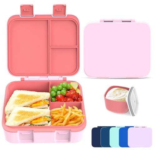 hombrima Lunch Boxes, Bento Lunchbox Food Storage Container with Multi-Compartments for Boys Girls Children Adult Work School Picnic Outdoor