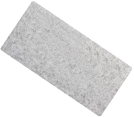 DOITOOL Alfombrilla de Escritorio Antideslizante para Gaming y Escritura Fieltro de Color Gris para Oficina y Base Nonslip Compatible con Ratones Mecánicos y Ópticos