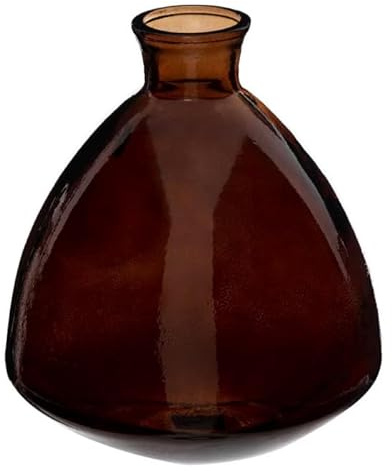 Atmosphera Créateur d'intérieur - Vase Design en Verre Candy 19cm Marron