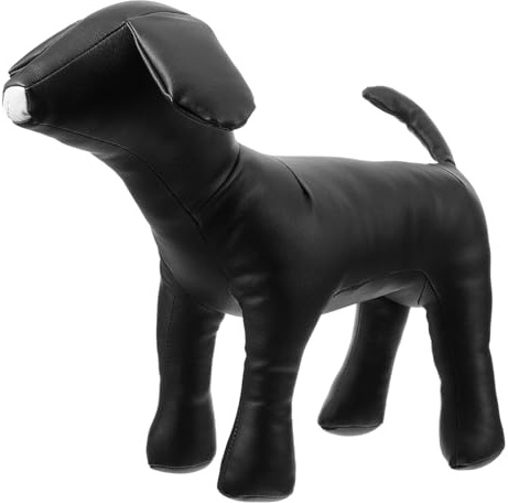 Toddmomy Ausstellungsmodell Hundekleid Mannequinständer aus Pu mit Flexiblem Material und Lebensechten Details für Präsentation von Haustierkleidung in Schwarz