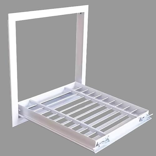 Rejilla de ventilación decorativa de aleación de aluminio, 60 x 60 cm, panel de ventilación para garaje, baño, barco, cabina