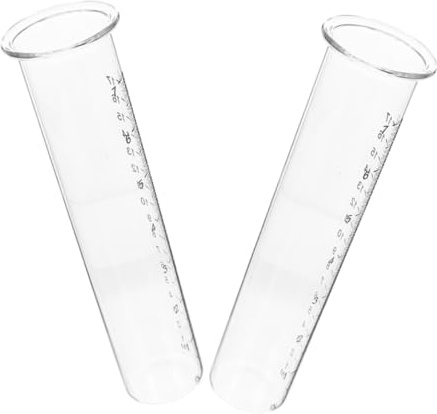DOITOOL 2 Pièces Pluviomètre Jardin Tube de Remplacement Plastique Mesure Précise de Pluie Extérieur Portable Facile à Lire pour Pelouse et Jardin