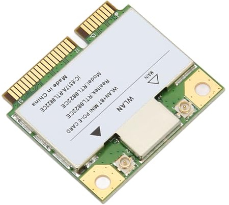 ERYUE RTL8822CE Mini Tarjeta PCIe WiFi Gigabit 2.4G 5G Tarjeta de Red Inalámbrica 5.1 de Doble Banda con Soporte 802.11AC para 10, Hecha de Material PCB para Confiabilidad y