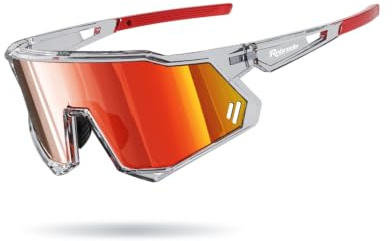 Robreda Fahrradbrille Herren Damen,UV400 Schutz Vollrand Schnelle Brille | [Vollrahmen/winddichter/robust und stoßfest],TR-90 Ultraleicht Sportbrille Sonnenbrille ,für Fahrrad, Laufen, Rennrad,MTB