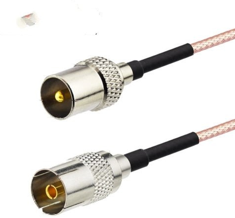 DVB-T2 ATSC ISDB TV PAL Male to Female RG179 75ohm Antenna Adapter Cable 5 feet USA Shipping
