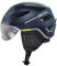 ABUS Stadthelm Pedelec 2.0 ACE - Fahrradhelm mit Rücklicht, Visier, Regenhaube, Ohrenschutz - für Damen und Herren - Blau Matt, Größe L