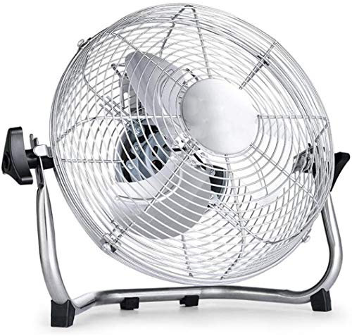 XGHW Chrome Metal High Velocity Cold Air Circulator,10/12/14/16/18/20 Inch Chrome 3/8 Speed Floor Standing Gym Fan Adjustable Fan Head,Gym Floor FanHousehold/factory (Color : Chrome5)