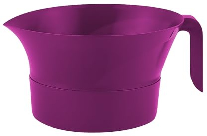 Easy Greasy 3-Piece Colander Grease Strainer Set – Purple Grease Separator with Handle, Container & Lid – Strains Bacon, Pasta, Ground Beef – BPA-Free Kitchen Gadget