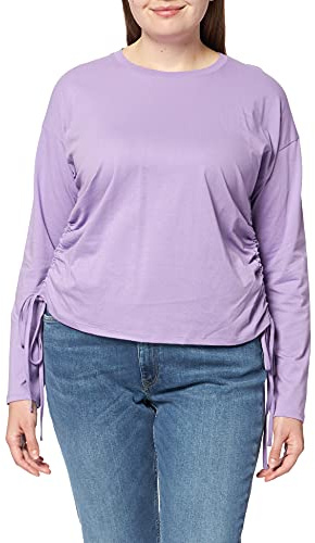 NA-KD Drawstring Detailed Top Camisa, Morado (, XS para Mujer