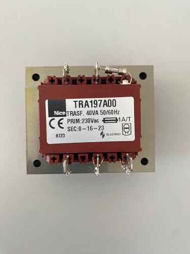 Nice TRA142.1025 Transformateur électrique de rechange 230 V-22 V 1 A Run 1800