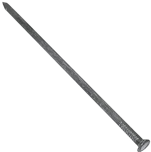 AERZETIX - C48521 - Satz von 10 Nägel mit flachkopf spitzen - flachkopfnägel - drahtstifte - Ø7.6x260mmm - aus kohlenstoffstahl - befestigung aus holz - DIN 1151