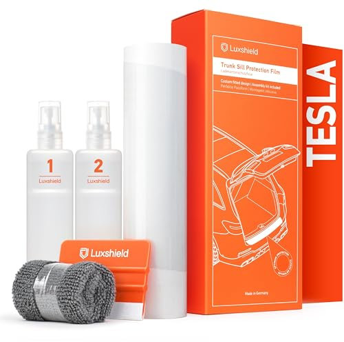 Luxshield Pellicola Protettiva per Bordo di Carico per Tesla Model 3 I 2017-2025 - Protezione Paraurti, antigraffio, per vernice - Trasparente