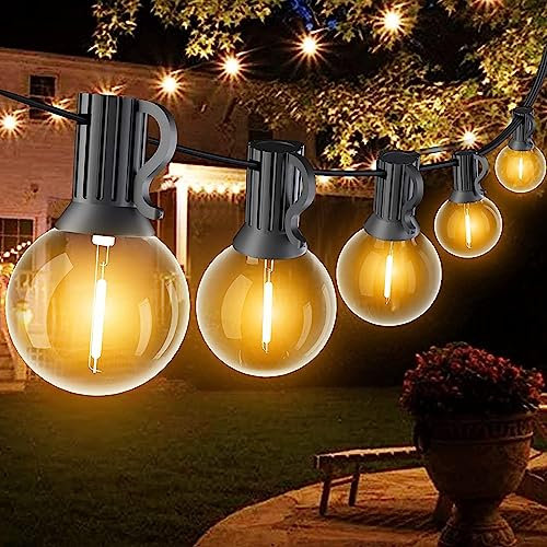 SUWIN Guirnalda Luces Exterior, 9 Metros Guirnaldas Luminosas de Exterior con 15+1 PCS G40 LED Guirnalda Bombillas,IP45 Impermeable Cadena de Luces Para Exterior,Jardín, Boda, Partido,Patio
