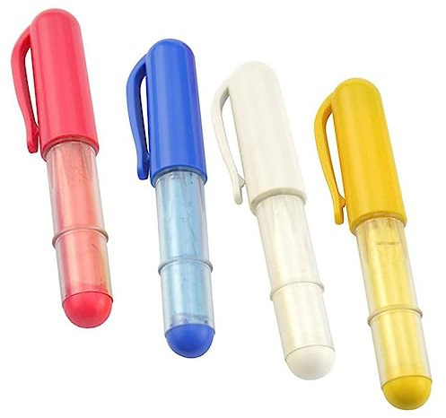 tinysiry Marcadores de Tela de Tiza para Costura, rotuladores de Tiza de Tela Estilo plumaBolígrafo de Tiza de Tela Multicolor, Tiza de Sastre para Tela, Marcador de Tela para Costura, Herramienta d