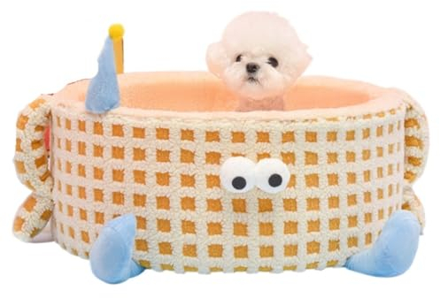 Hundebett Hundekorb Katzenbett Hundekörbchen Orthopädisches Haustierbett für große und mittelgroße kleine Hunde, abnehmbarer und waschbarer Bezug Haustierbett Hundesofa ( Color : B , Size : 50*50*20cm