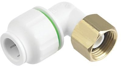 TWISTLOC SRSE6764BM Plastic Push-FIT Angled TAP Connector 15MM X 1/2, Suitable for Drinking Water, Suitable for Water Systems, Suitable for Hard & Soft Water Areas, 1 in Pack